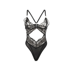 Subblime - 955229 Body Transparent Avec Dentelle Creuse Noir L/Xl